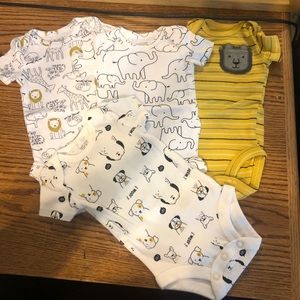 Zoo animal onesies. Like new